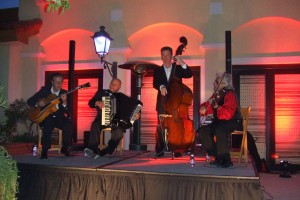 4 piece band on stage