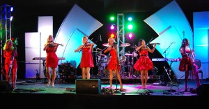 female band on stage