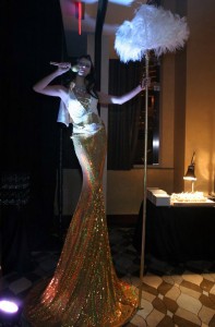 girl on stilts