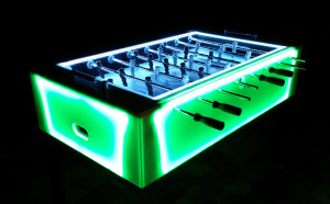 LED foosball table