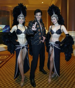 showgirls with elvis impersonator