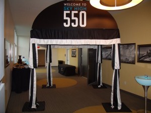 corporate event entrance