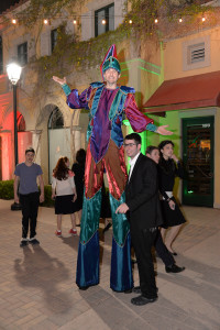 man on stilts