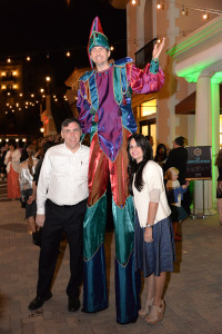 man on stilts
